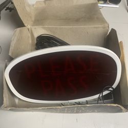 VW Bug “PLEASE PASS” Sign Light accessory