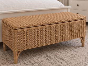 IKEA Rattan Storage Bench