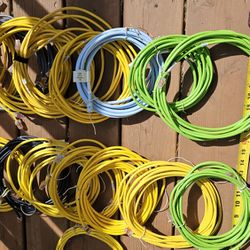 24 Ethernet cables CAT 5E / 6 various lengths


