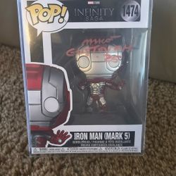 Autographed Funko POP! Iron Man (Mark 5) | Signed byMike Gustovich
