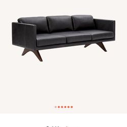 West Elm Brooklyn Leather Sofa 81”