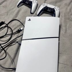 Sony PlayStation 5 Slim with Two Controllers