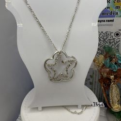 925 Sterling Silver Chain 22” High Quality Cadena Y Dije De Plata Italiana 