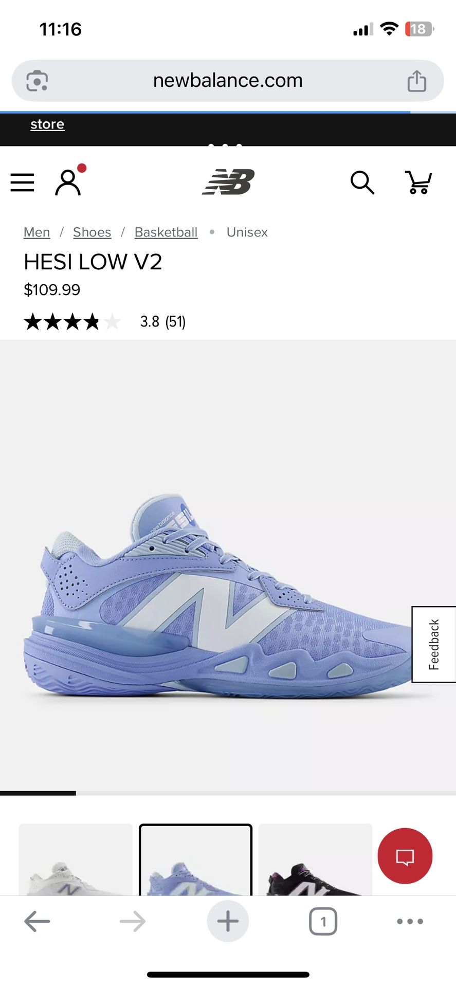 New Balance Hesi Low V2 Basketball Shoes size 17 ~NEW~