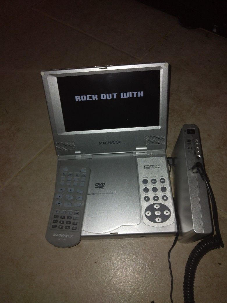 Maganovox Potable DVD PLAYER/W REMOTE