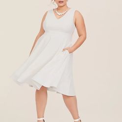 Size 16 Torrid White Dress