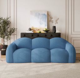 Blue Lounge Sofa for Living Room Compressed