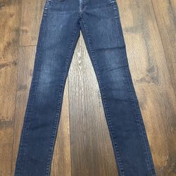 Junior Girls Blue Skinny Jeans Size 27 By Seven 7 For All Mankind Roxanne 7