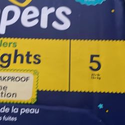 Pampers Size 5 Overnight 50 Diapers