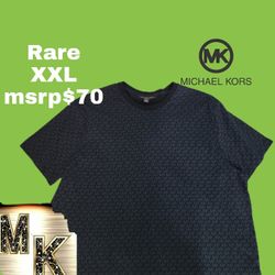 Michael Kors Mk All Over Print Shirt New XXL