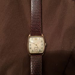Vintage Elgin De Luxe 17Jewels 10k Gold Filled Winding USA Wristwatch Fully Serviced