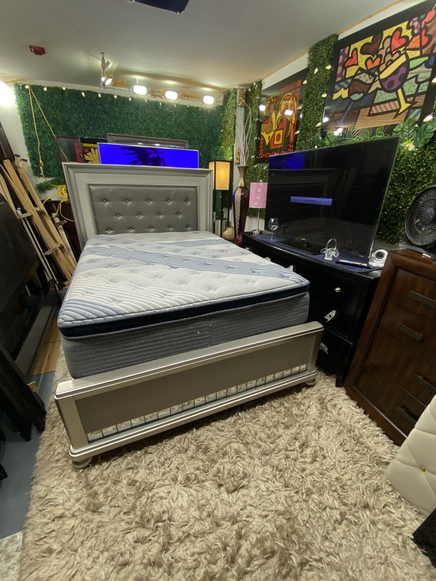 Queen Bed Frame And Mattress
