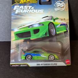 Hot Wheels Premium 25Th Anniversary Fast And Furious Metallic 1995 Mitsubishi Eclipse 