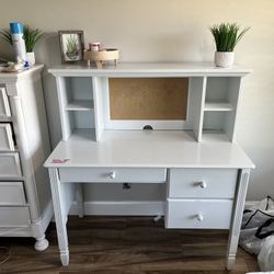 White Storage Desk