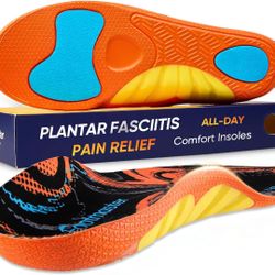 Size 11 Plantar Fasciitis Pain Relief Insoles,All-Day Comfort Orthotic Shoe Inserts with Arch Support,Shock Absorbing for Heel Pain and Flat Feet
