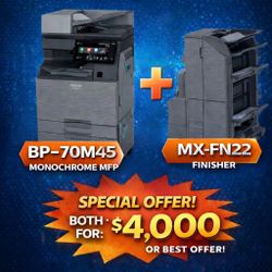 Combo - Sharp Printer and Finisher