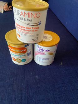 Neocate infant, puramino DHA&ARA  and Nutramigen hypoallergenic