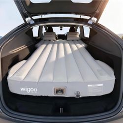 Wigoo 2026 Air Mattress for Tesla Model Y 2020-2026 (NOT for YL) Click Self-Inflate, Home-Level Comfort, USB-C Recharge Built-in Air Pump, Ergonomic D