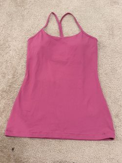 Pink Athletic Tank Top with Built-In Bra Freepeople