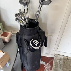 Wilson Dyna power II Golf Set: Driver, Wood, Hybrid, Irons, Wedge Putter, Travel bag, Ect. 