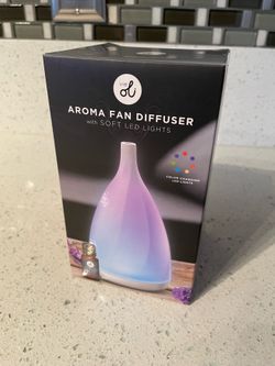 Aroma Fan Diffuser With Soft LED Light