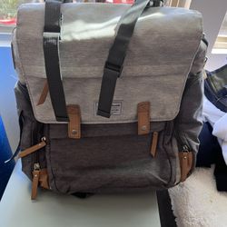 Multi-Pocket Travel / Diaper Backpack – $20