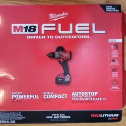 Milwaukee M18 Fuel 1/2 Inch Hammer Drill Kit 