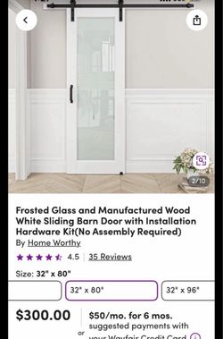 Farm Door - Frosted