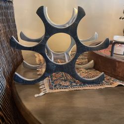 Metal 6 Bottle Wine Rack