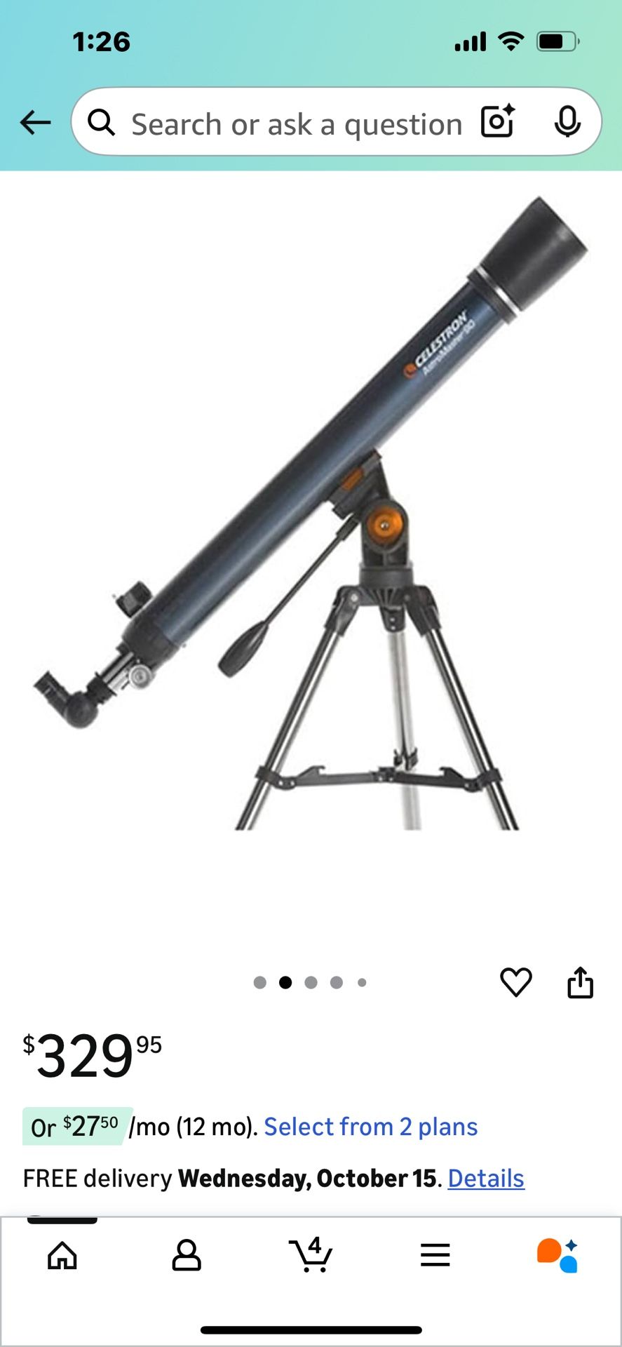 Celestron – AstroMaster 70AZ Telescope