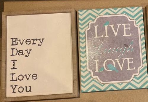 Hobby Lobby Wall Decor 21”X17”