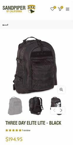 S.O.C. Three Day Elite Lite - Black