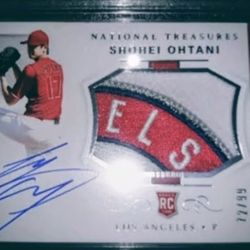 Shoei Othani 2018 National Treasure Rookie Patch Autograph/99