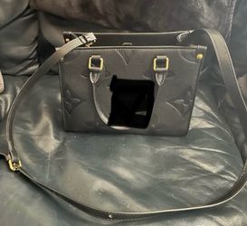 Small Black pleather crossbody