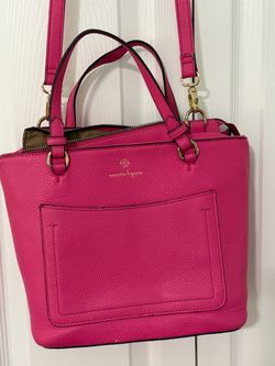 Large Pink Crossbody Bag by Nanette Lenore, Pink, 11.5”x9”x5”