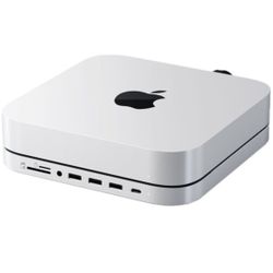 Used Apple Mac Mini M1 (Late 2020) – 16GB RAM | 256GB SSD + Satechi ST-MMSHS Stand & Hub w/ M.2 SATA SSD Enclosure
