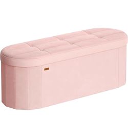 Folding storage Ottoman bench