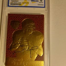 Tom Brady Signed Card