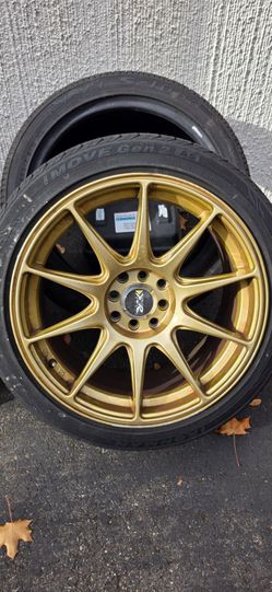 Set of 4 17x8.25 4x100 xxr 527 wheels