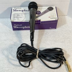 Radio Shack Vintage Look Highball Microphone-Unidirectional-XLR Connecter-16 foot Cable-Excellent Condition-demonstration available 