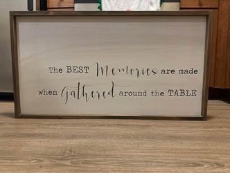 Wooden Wall Sign - Dining Decor