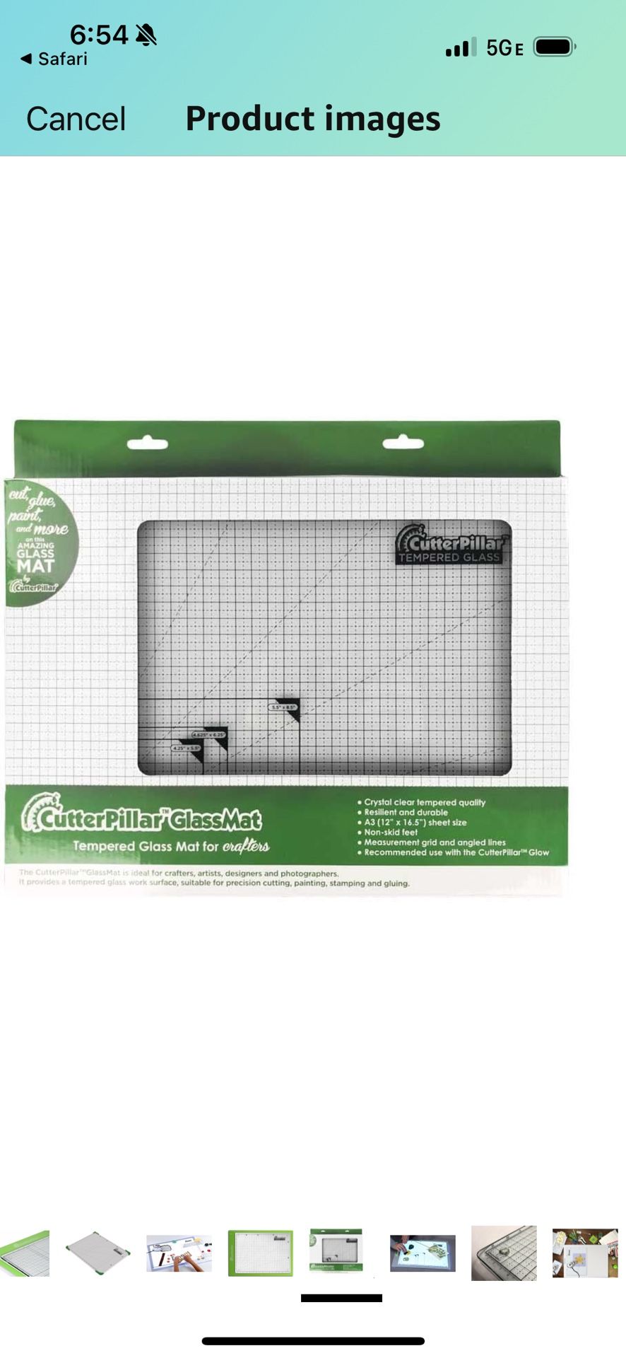 Cutterpillar Glass Mat For Crafting And Scrapbooking