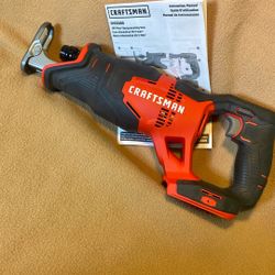 New Craftsman 20 Volt Reciprocating Saw On