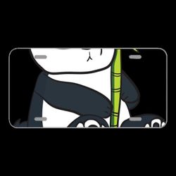 License Plate Novelty Car Front Panda China Bear Cartoon Bamboo