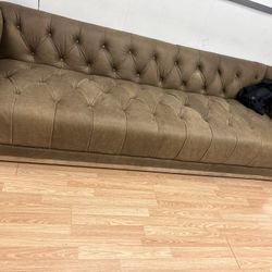 Max Umber Gray Sofa 95”