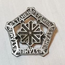 Testament THE RITUAL Promo Lapel Pin Back Badge Button Butterfly Clasp NOT CD Vinyl