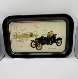 Vintage serving tray 1910 ford torpedo