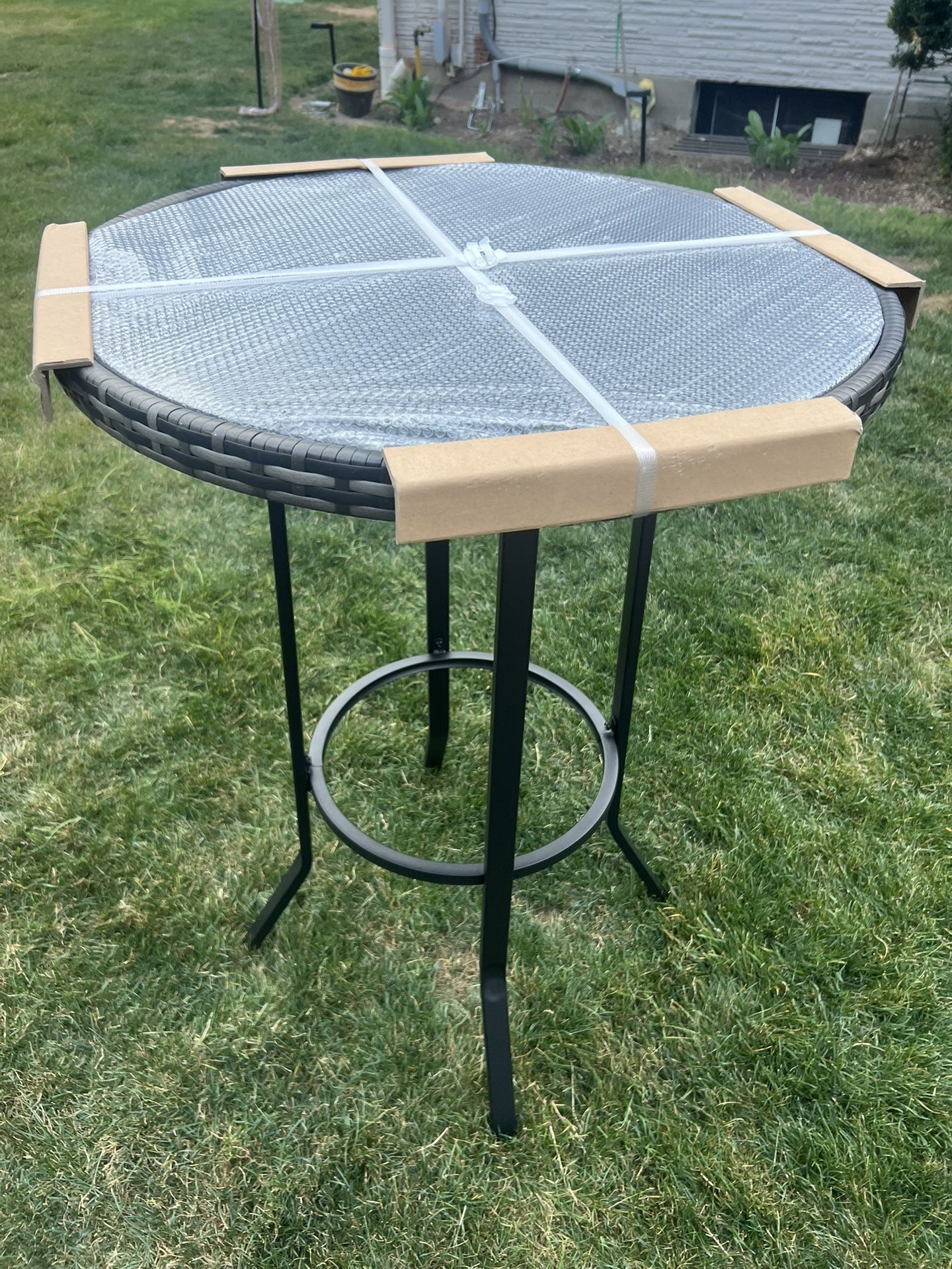 Outdoor Glass Top Table