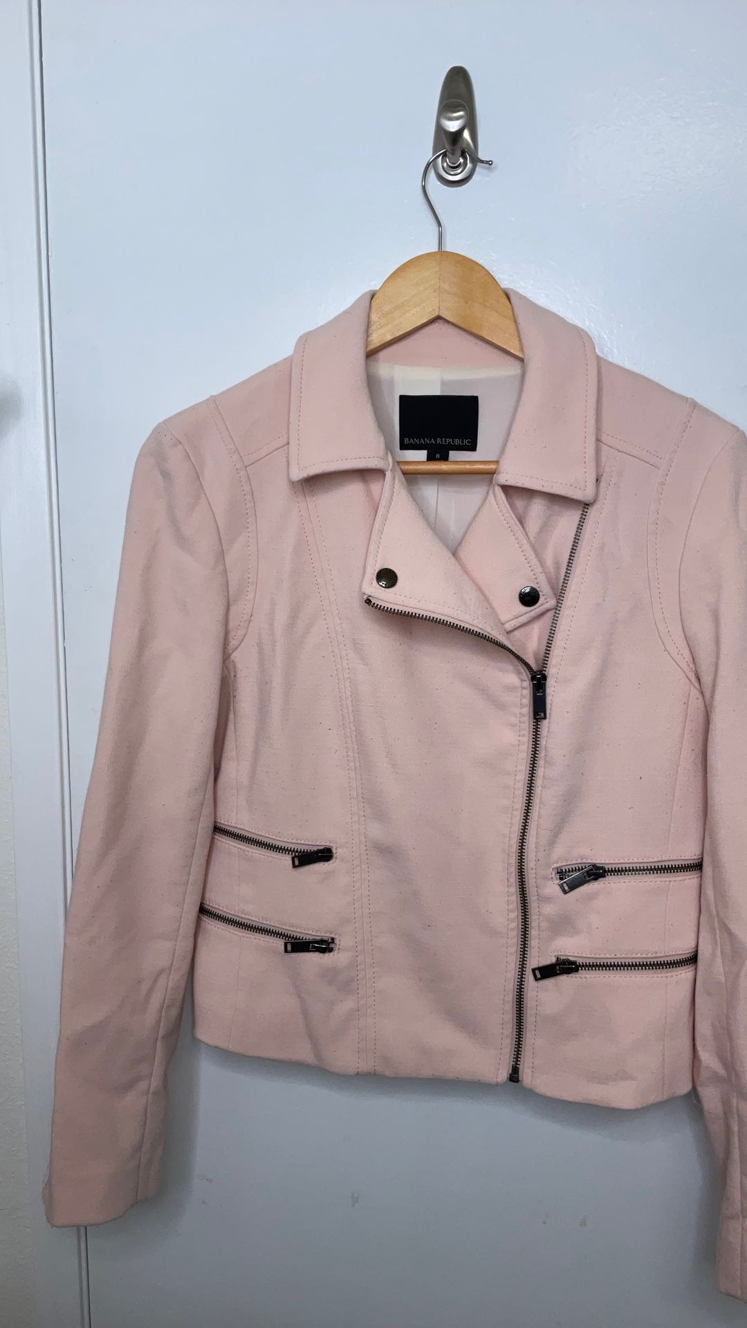 Pink Banana Republic Moto Women’s Jacket - Size 8