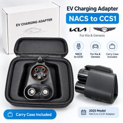NACS to CCS1 EV Charging Adapter for Kia & Genesis + Carry Case
